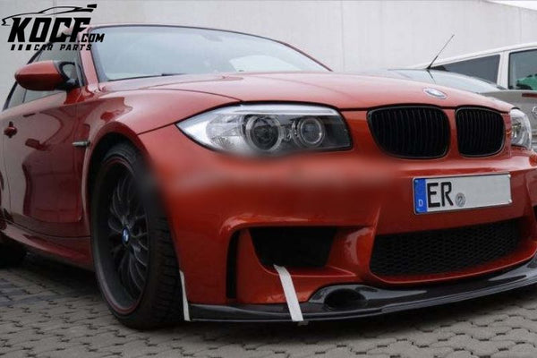 1 Series Carbon Fiber Front Lip For BMW E82 M1 Bumper spoiler 12UP