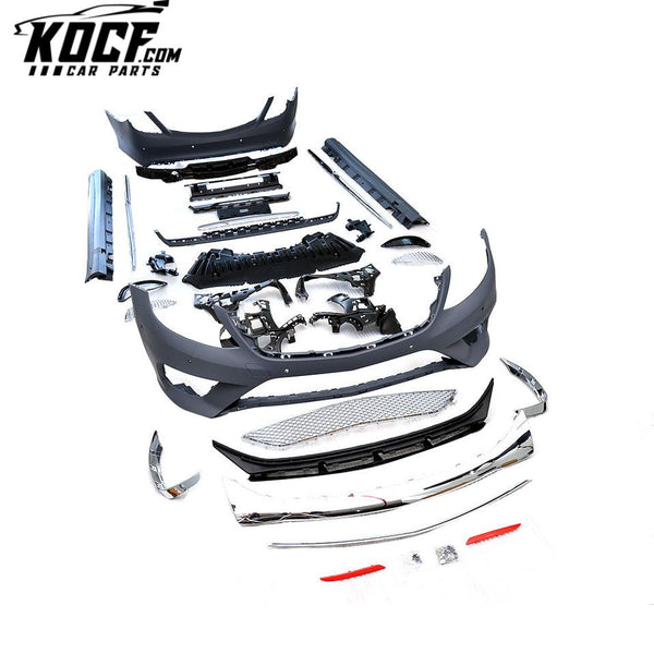 Front bumper replacement universal wide body kit auto style body kits for 2014 UP Merceds Benz W222 S Class S350 S550 S63 AMG