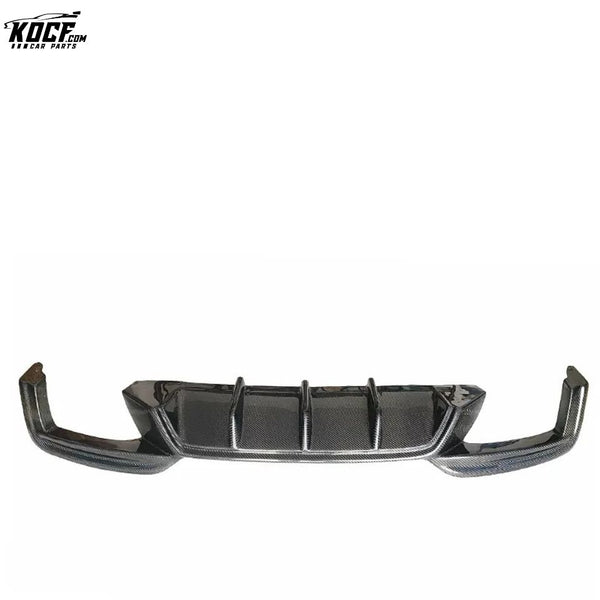 MP style Carbon Fiber Rear Bumper Spoiler Diffuser Lip For BMW F06 F12 F13 M6 Coupe Sedan