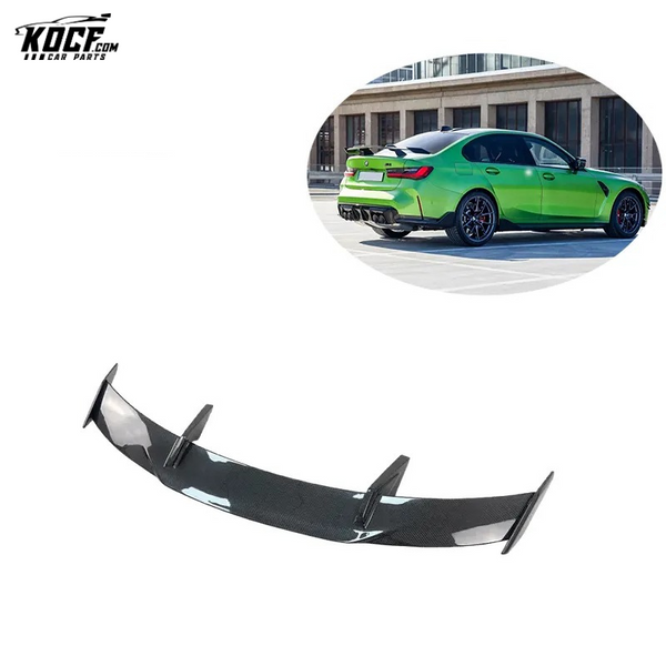 2021+ G82 M4 MP style Carbon Fiber Rear Trunk Spoiler High Wing Racing Spoiler For BMW G8X M3 M4 G20 G22 F90