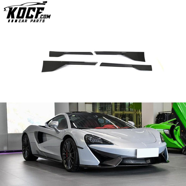 Dry Carbon Fiber 570gt Car Side Skirts Extension for Mclaren 570 570s 2017-2021