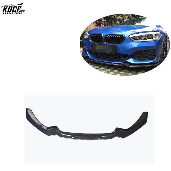 For BMW 1 series F20 M135i LCI M140i M style Carbon Fiber Front Bumper Lower Spoiler Lip Splitter 2017