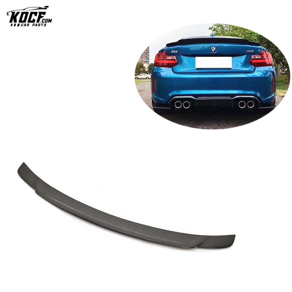 For BMW F87 M2 M235i M Style Carbon Fiber Rear Trunk Spoiler