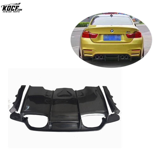 PM style Carbon Fiber Rear Bumper Diffuser Lip CAR STYLING 2015 16 17 18 For BMW F80 F82 F83 M3 M4