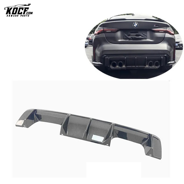 For 2020-22 BMW G80 M3 G82 M4 G83 Carbon Fiber Rear bumper Middle Lip Diffuser Spoiler