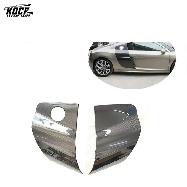 2008-2015 R8 Side Door scoop Panel blade Carbon fiber door panel for Audi R8 V8 V10 OEM style