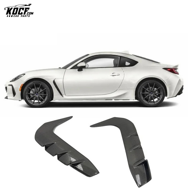 2022 BRZ GR86 Sti-P Style Aggressive Carbon Fiber Front Fender Garnish Vent Trim For Subaru Toyota