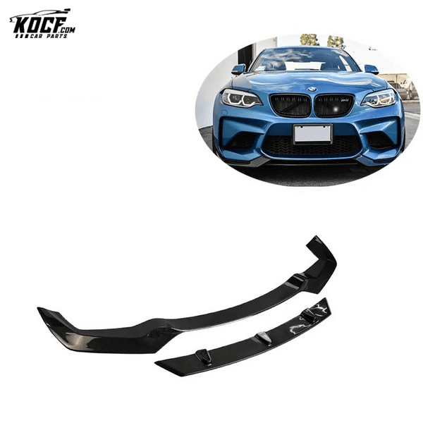 F87 M2 Vor style Carbon Fiber Front Bumper Splitter Lip Chin Spoiler For BMW F87 M2C M2 competition 16-19