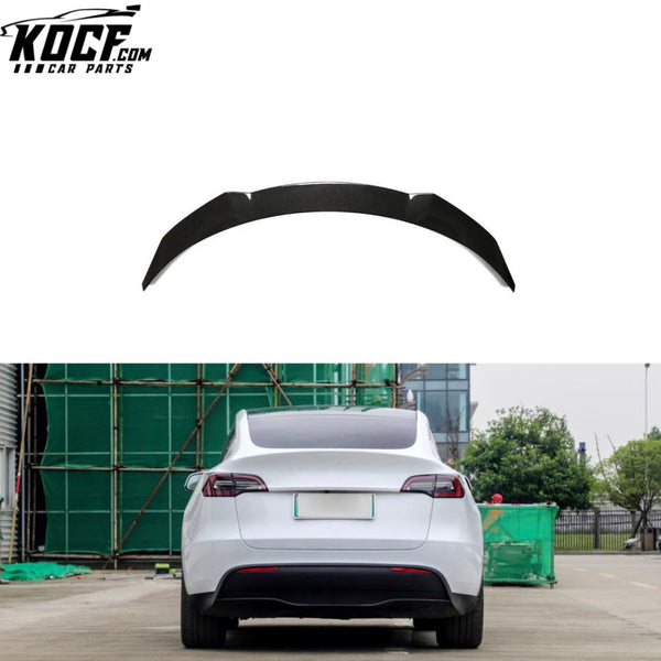 Electric Car Model Y Prepreg Dry Carbon Fiber Ducktail Spoiler for Tesla Model Y 2020-2022