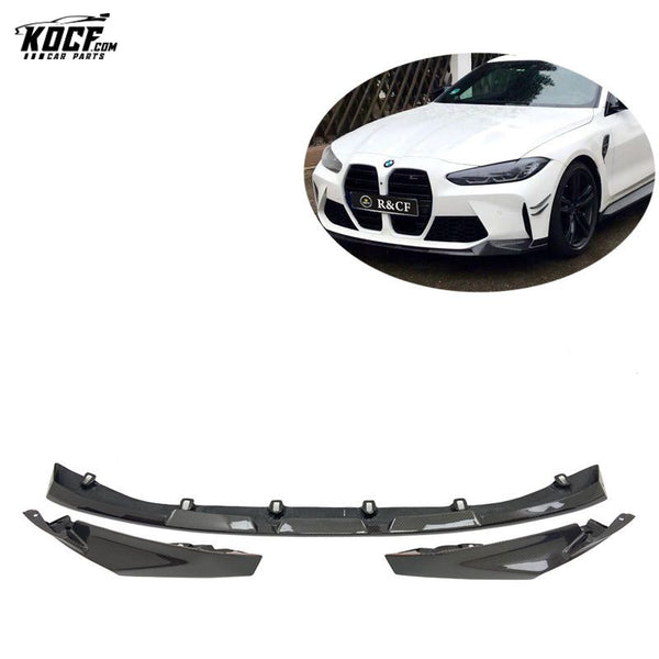 Factory Customization G80 M3 MP style Carbon Fiber Front Bumper Spoiler Lip for BMW G82 M4 G80 M3 front lip