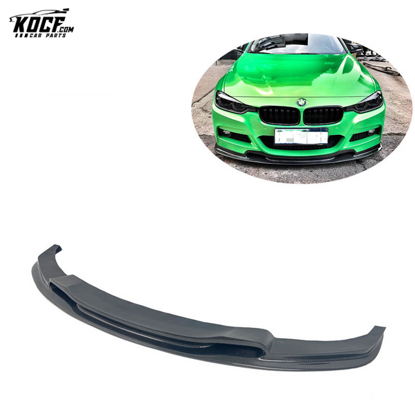 Vor style Carbon Fiber Front Bumper lip Spoiler For BMW 12-19 F30 F35 3 series M-tech