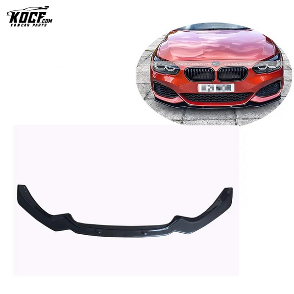 For BMW 1 series F20 M135i LCI M140i Carbon Fiber Front Bumper Lip Diffuser Splitter 2017 2018