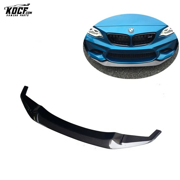 For 2017 BMW M2 Front Bumper Splitter Lip Spoiler Carbon Fiber MC style Car styling car bumper lip NEW DESIGN