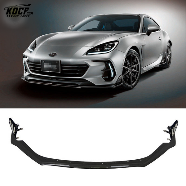 2022 Sti-P style Carbon Fiber Front Bumper Spoiler Lip Splitter For Subaru BRZ Toyota GR86