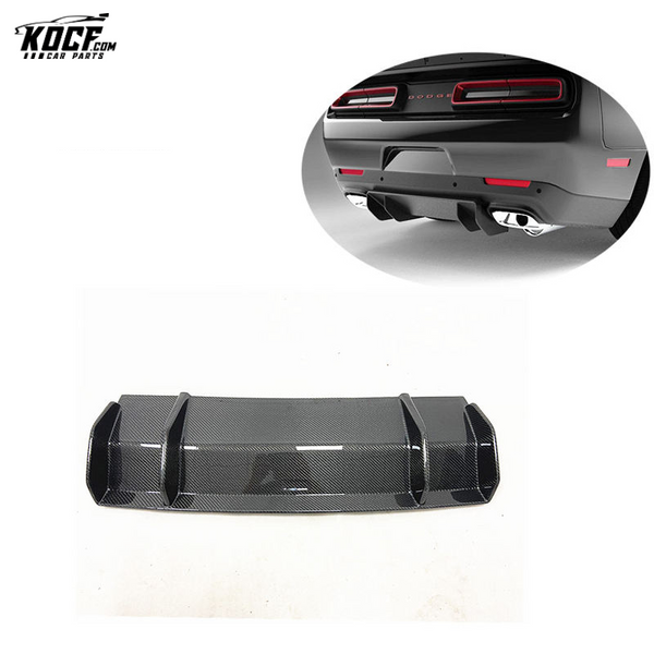 2015-2019 Carbon Fiber Rear Bumper Lip Diffuser Lip For Dodge Challenger Hellcat