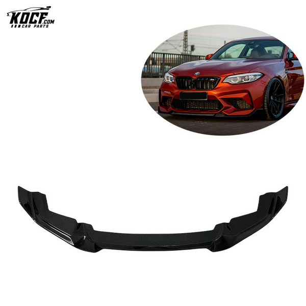 2019-2020 F87 M2C CS style Carbon Fiber Front bumper Lip Splitter Spoiler For BMW M2C F87