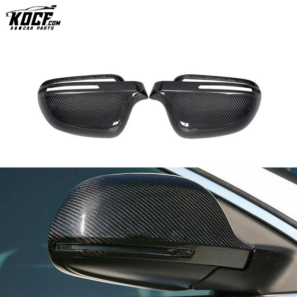 Full Replacement Carbon Fiber Wing Mirror Cap for Audi A4 B8 A5 8T