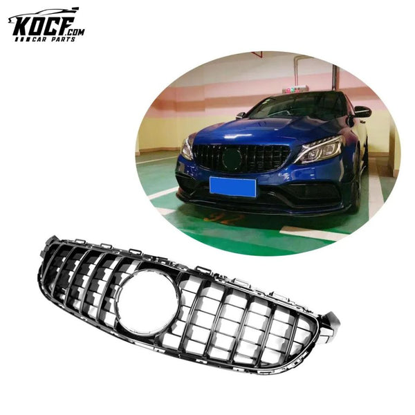 ABS W205 Front Mesh Grill for Mercedes-Benz C63 AMG S C Class 2015-2018