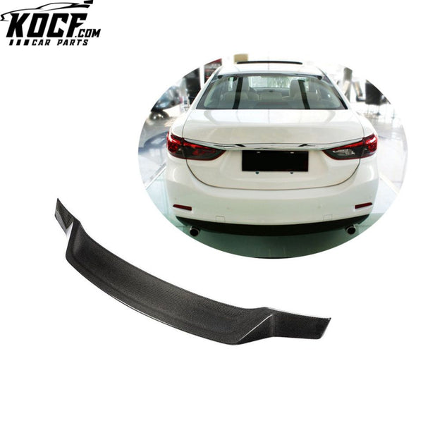 Carbon Fiber Rear Trunk Spoiler for Mazda 6 Atenza Sedan 4-Door 2014-2019