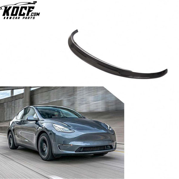 Modify Luxury Carbon Fiber Car Front Bumper Lip for Tesla Model Y Sport Utility 4-Door 2019-2021