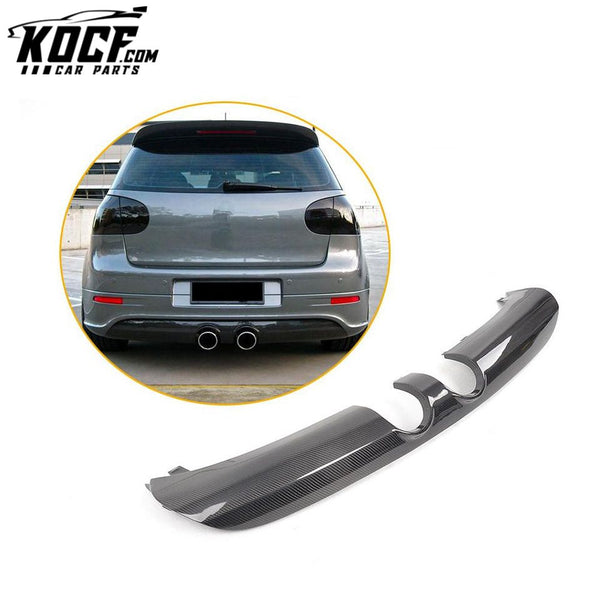 Carbon Car Rear Diffuser For VW Golf V MK5 R32 Bumper