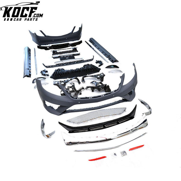 Car Accessories Carbon Fiber Bumper Body Kits Front Lip Bumper for 2014 UP Mercedes Benz W222 S-Class S350 S550 S63 AMG