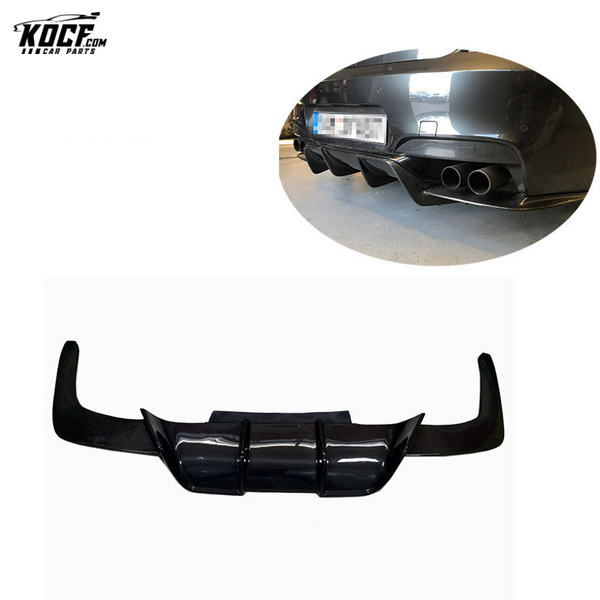 2014-2017 Vor style Carbon Fiber Rear Bumper Lip Diffuser Lip For BMW F06 F12 F13 M6 Coupe Sedan