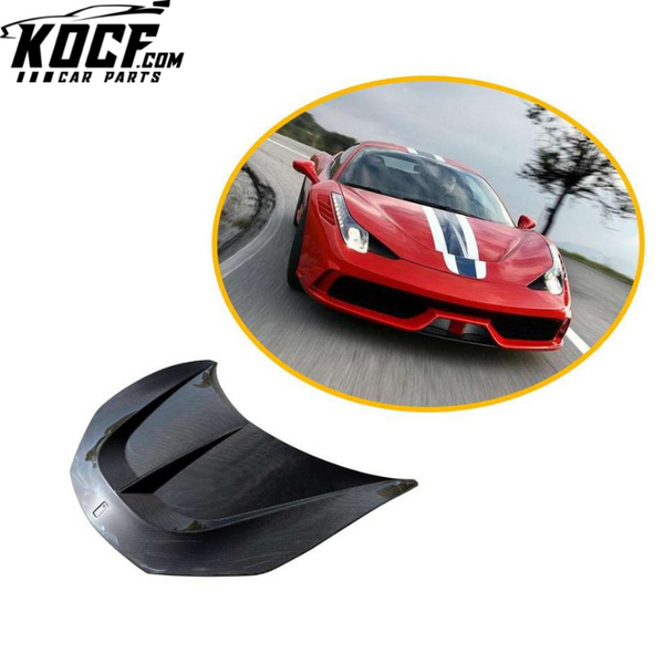 Pre-preg Dry Carbon Fiber 458 Engine Hoods for Ferrari 458 Italia/Speciale