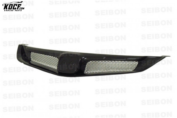 Seibon MG-STYLE CARBON FIBER FRONT GRILLE FOR 2006-2011 HONDA CIVIC 4DR JDM