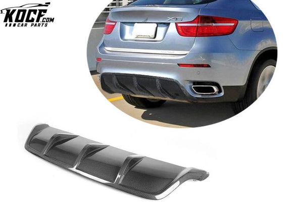 E71 X6 Carbon Fiber Rear Lower Blade Diffuser Spoiler for BMW X6 08-14