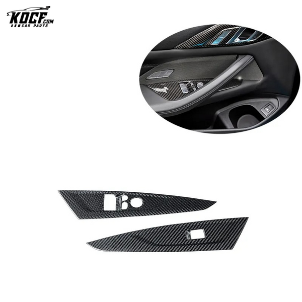 DRY CARBON Door Button Dash Panel Fit For BMW G82 M4