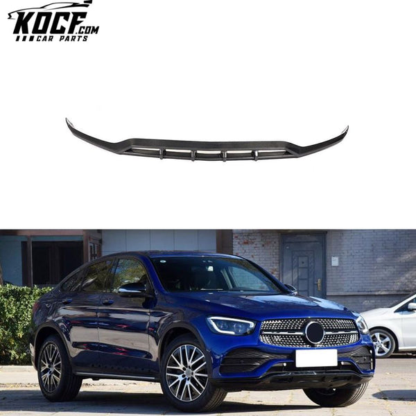 X253 Front Spoiler Lip Carbon Fiber for Mercedes Benz GLC300 GLC350 GLC43 Sport Utility 4-Door 2020