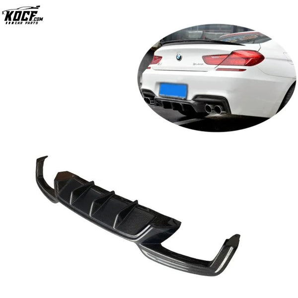 2014-2017 MP style Carbon Fiber Rear Bumper Lip Diffuser Lip For BMW F06 F12 F13 M6 Coupe Sedan