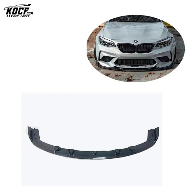 Front bumper splitter Spoiler Carbon Fiber Front Lip For BMW F87 M2C Competition BMW M2 front lip