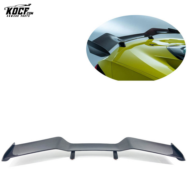 New! C8 Z06 style Carbon Fiber Rear Spoiler High Wing For Chevrolet Corvette C8 Z07 Z51Stingray 2020-22