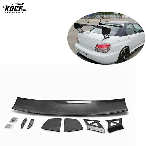 For Subaru Impreza WRX Spoiler 7-9th Generation Carbon Fiber GT Wing with Base Volt Style Rear Spoiler