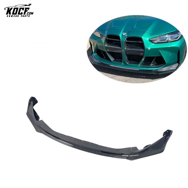 Factory Customization G80 M3 VOR style carbon fiber front spoiler lip for BMW G80 M3 G82 M4 2021+