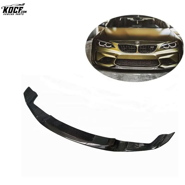 CS style Carbon Fiber Front Bumper Lip Splitter Spoiler For BMW F87 M2 2016-18