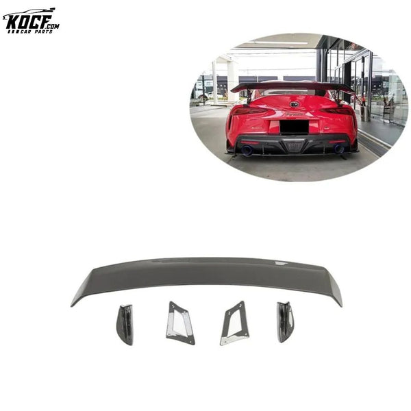 Customization For Toyota GR Supra MK5 A90 A91 Volt style Carbon Fiber Rear High Wing Spoiler Decktail Spoiler