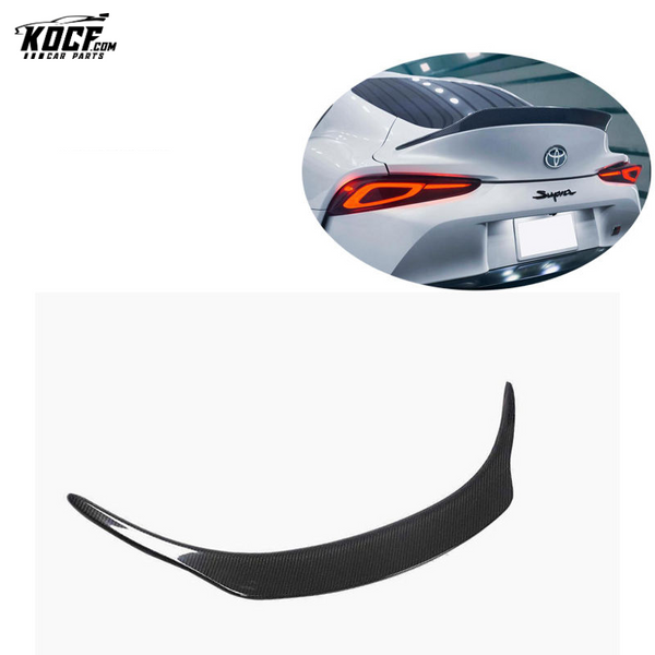 For 2020+ Toyota Supra A90 A91 MK5 MKV Edition Style Carbon Fiber Rear Trunk duckbill Spoiler Boot Spoiler For Toyota Supra