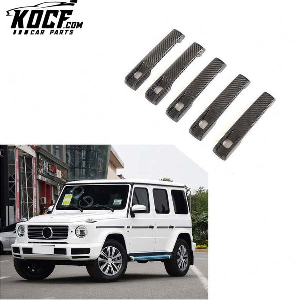 Modify Luxury G Class G500 G55 G63 G65 Dry Carbon Fiber Side Door Handle Covers For Mercedes Benz W464 W463 A G-Class Wagon G63