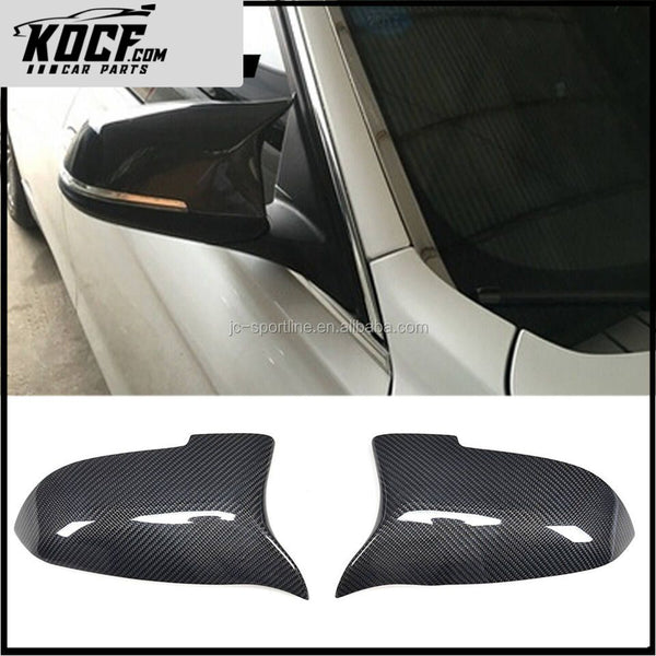 Carbon Fiber Side Mirror Covers Housings Rear View Cap for BMW 5 Series F10 LCI