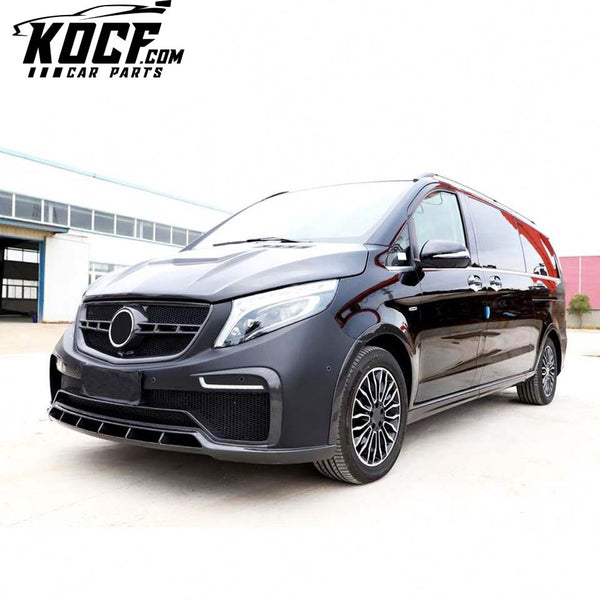 Modify Luxury V Class Carbon Fiber Car Bumpers Body Kits for Mercedes Benz VITO W447 2015-2019