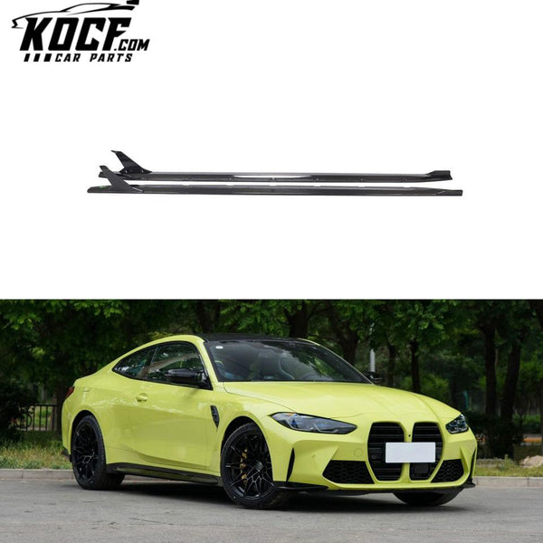 Prepreg Carbon G82 M4 Car Side Skirts Winglet for BMW G82 G83 M4 Competition 2021 2022