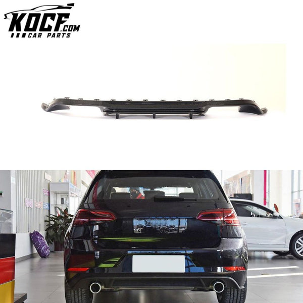 Carbon Fiber MK7.5 R Rear Diffuser Splitter for Volkswagen GOLF 7.5 R R-LINE MK7.5 GTI 2017-2020