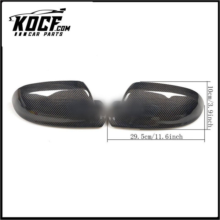 1:1 Replacement Carbon Fiber Door Rearview Mirror Covers Cap for Audi A8 D4 16-17