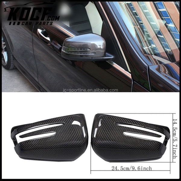 Auto Carbon Fiber Door Rearview Side Mirror Covers For Mercedes w204 w246 w212