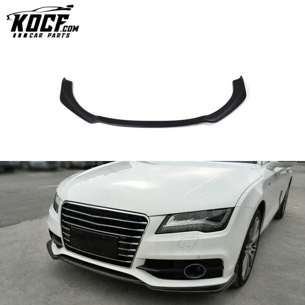 FiberGlass A7 Front Bumper Lip Spoiler For Audi A7 S Line S7 Sportback