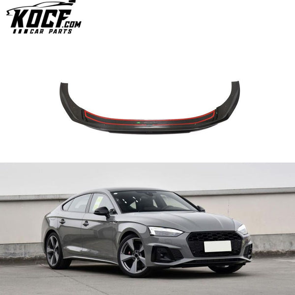 Prepreg Dry Carbon Fiber S5 Car Rear Diffuser Lip for Audi S5 B9 A5 SLINE Sportback 4-Door 2020 2021