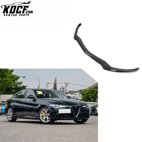 Carbon Fiber Front Bumper Diffuser Spoiler for Alfa Romeo Giulia 2016-2021